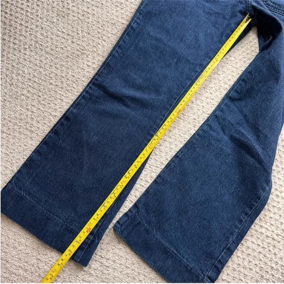 ZARA FRONT POCKET FLARED ANKLE LENGTH JEANS size 6 - Picture 11 of 12